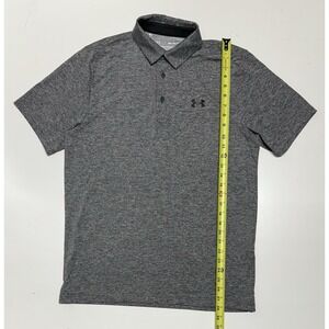 Under Armour The Playoff Golf Polo Heathered Gray Men's Medium‎